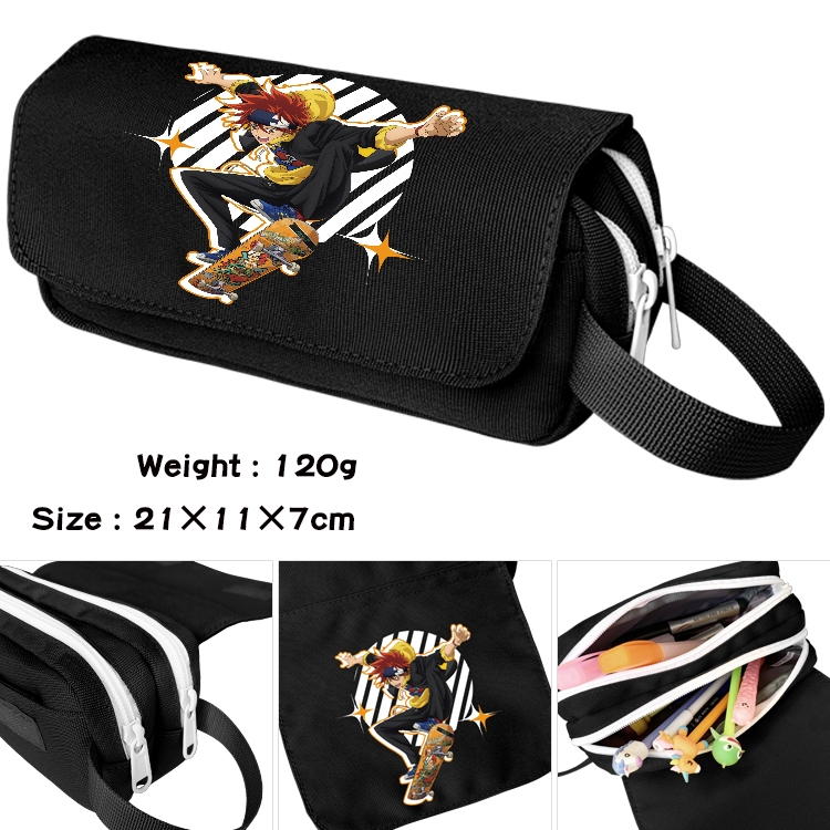 SK∞ Anime Multifunctional Waterproof Canvas Portable Pencil Bag Cosmetic Bag 20x11x7cm