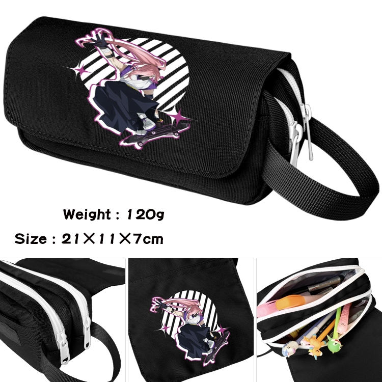 SK∞ Anime Multifunctional Waterproof Canvas Portable Pencil Bag Cosmetic Bag 20x11x7cm