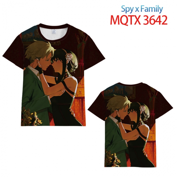 SPY×FAMILY full color printed short-sleeved T-shirt from 2XS to 5XL MQTX3642