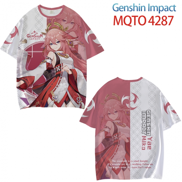 Genshin Impact  Full color printed short sleeve T-shirt from XXS to 4XL  MQTO4287