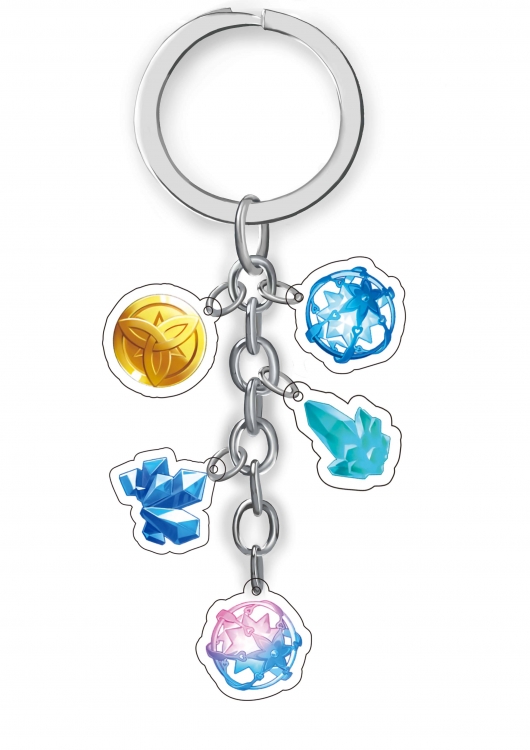 Genshin Impact  Anime acrylic Key Chain price for 5 pcs  A327