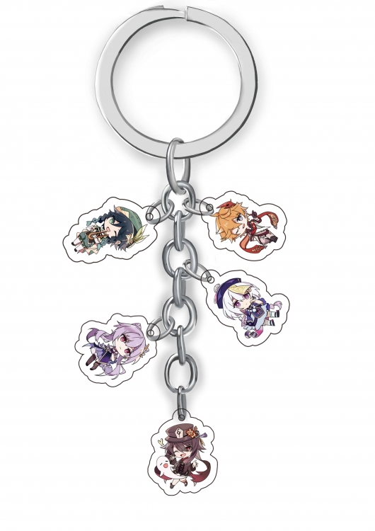 Genshin Impact  Anime acrylic Key Chain price for 5 pcs  A325