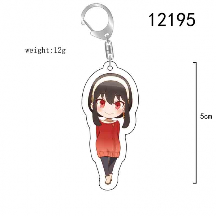 SPY×FAMILY Anime acrylic Key Chain  price for 5 pcs