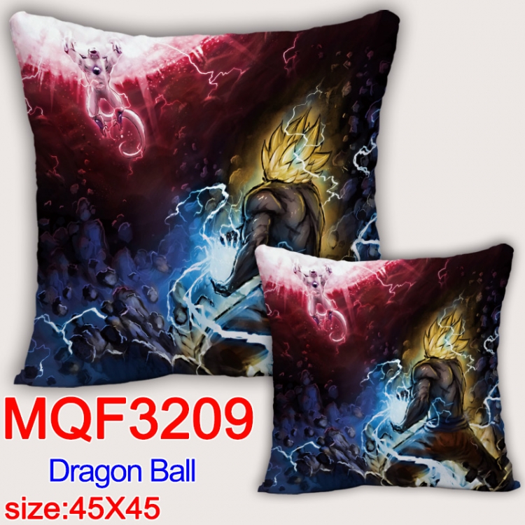 DRAGON BALL Anime square full-color pillow cushion 45X45CM NO FILLING  MQF-3209