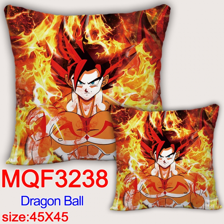 DRAGON BALL Anime square full-color pillow cushion 45X45CM NO FILLING  MQF-3238