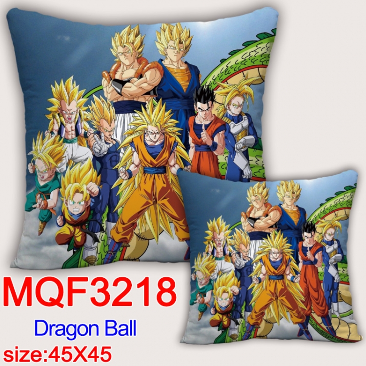 DRAGON BALL Anime square full-color pillow cushion 45X45CM NO FILLING MQF-3218