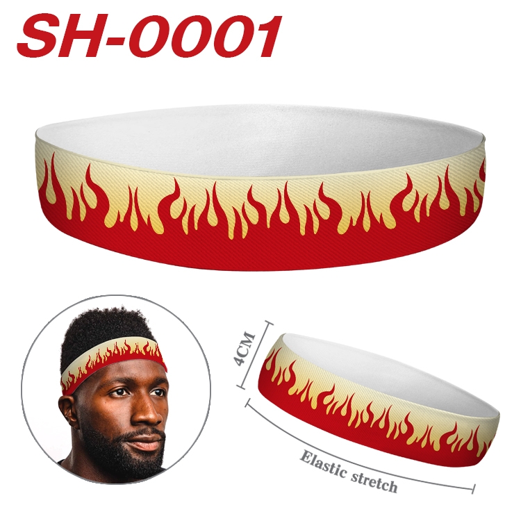 Demon Slayer Kimets Anime Stretch Sports Sweatband price for 5 pcs SH0001