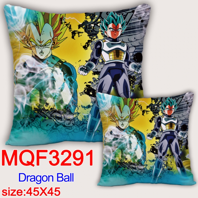 DRAGON BALL Anime square full-color pillow cushion 45X45CM NO FILLING  MQF-3291
