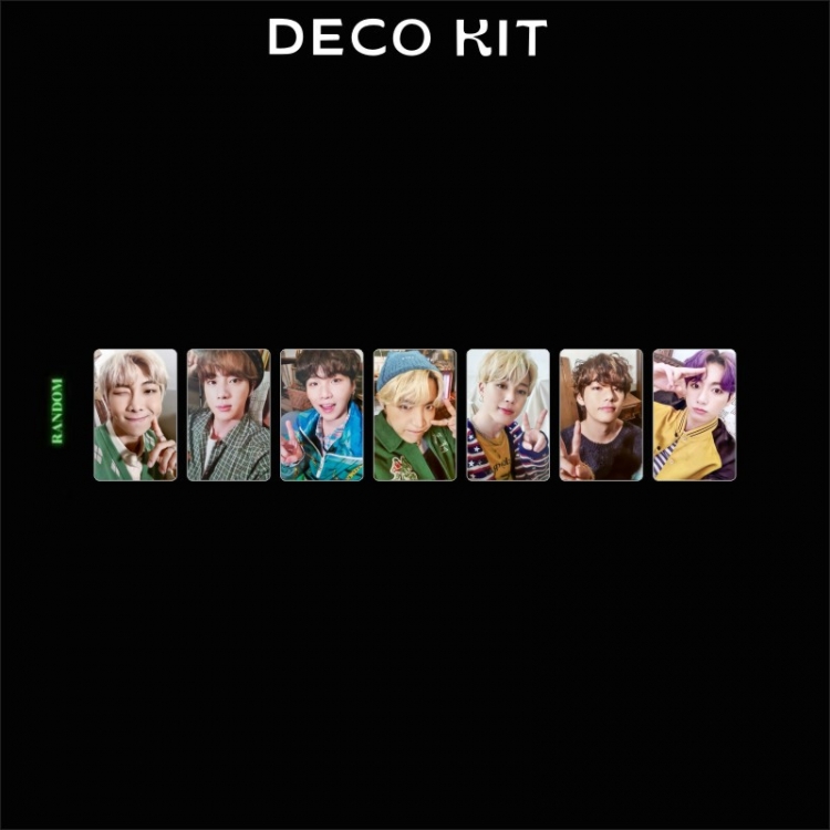BTS deco kit gugu card random card small card set of 7 54X86mm price for 10  set