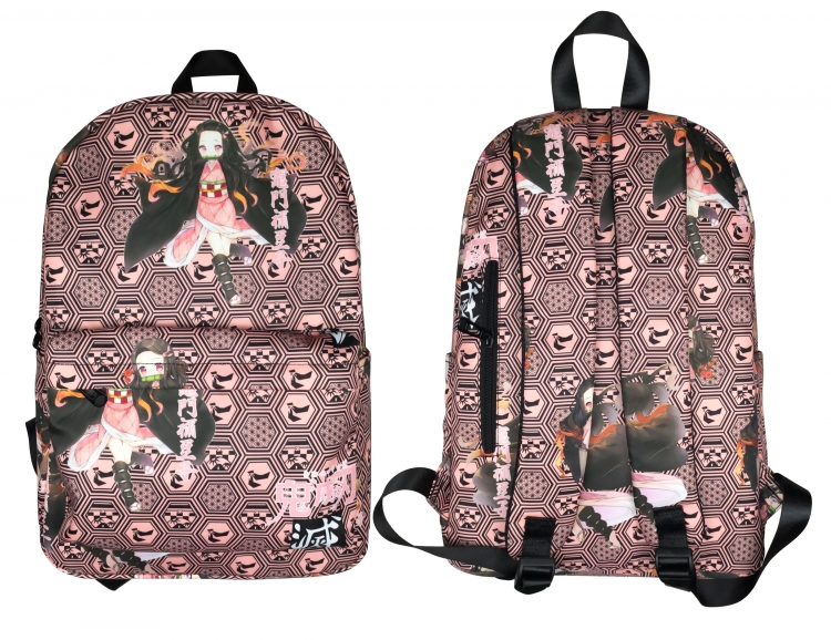 Demon Slayer Kimets Anime Peripheral Printing Student Backpack School Bag Backpack