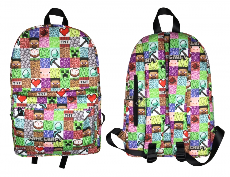 Minecraft Anime Peripheral Printing Student Backpack School Bag Backpack