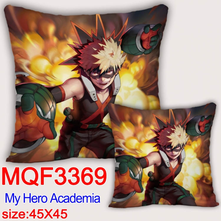 My Hero Academia Anime square full-color pillow cushion 45X45CM NO FILLING MQF-3369