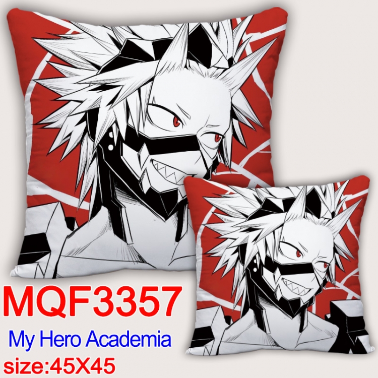 My Hero Academia Anime square full-color pillow cushion 45X45CM NO FILLING MQF-3357