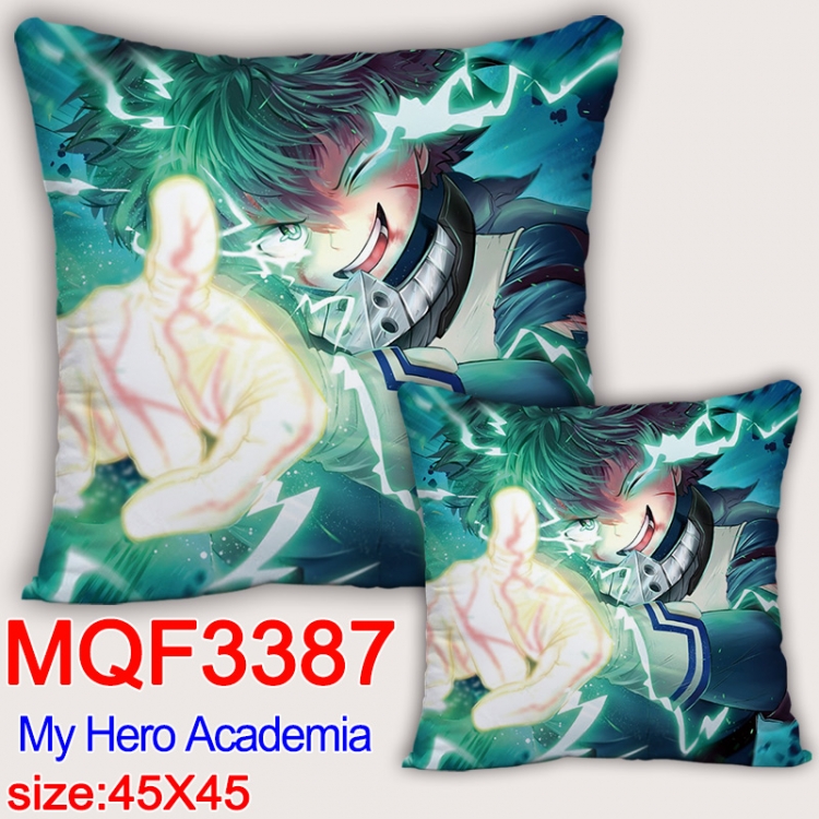 My Hero Academia Anime square full-color pillow cushion 45X45CM NO FILLING MQF-3387