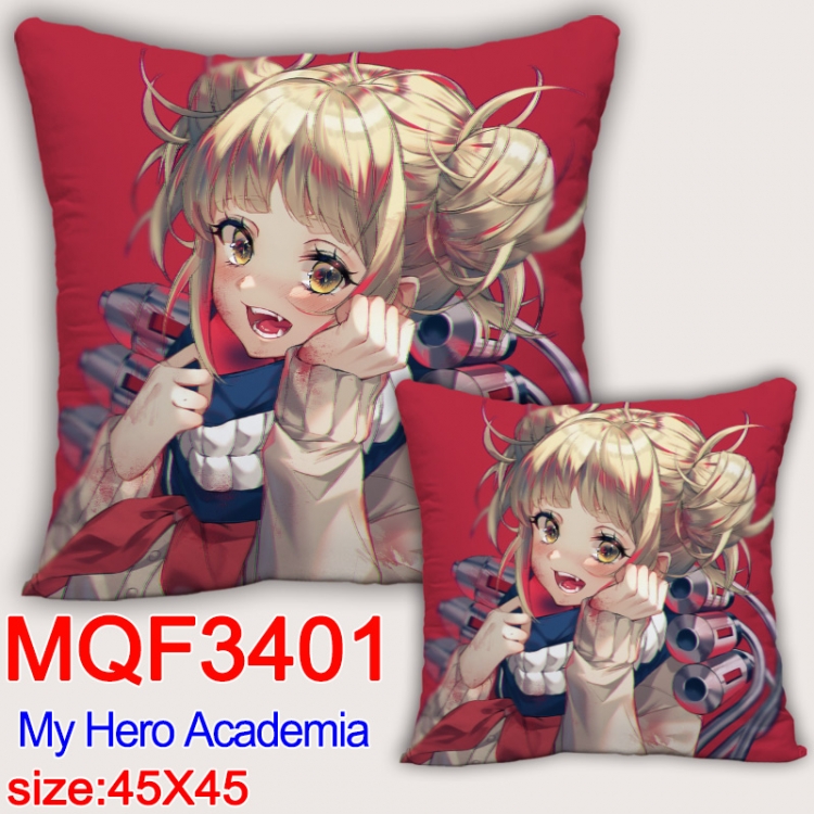 My Hero Academia Anime square full-color pillow cushion 45X45CM NO FILLING MQF-3401