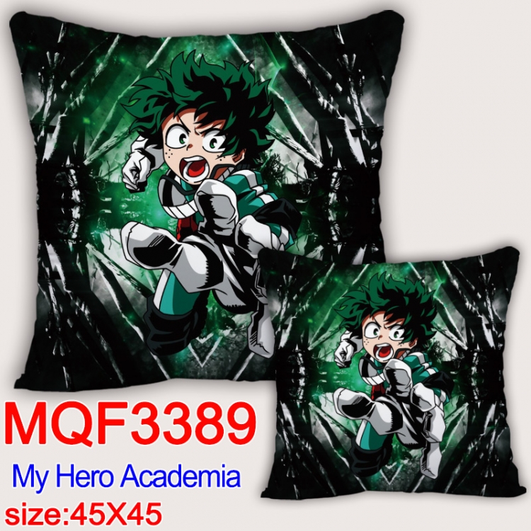 My Hero Academia Anime square full-color pillow cushion 45X45CM NO FILLING  MQF-3389