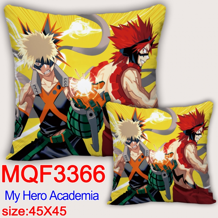 My Hero Academia Anime square full-color pillow cushion 45X45CM NO FILLING   MQF-3366