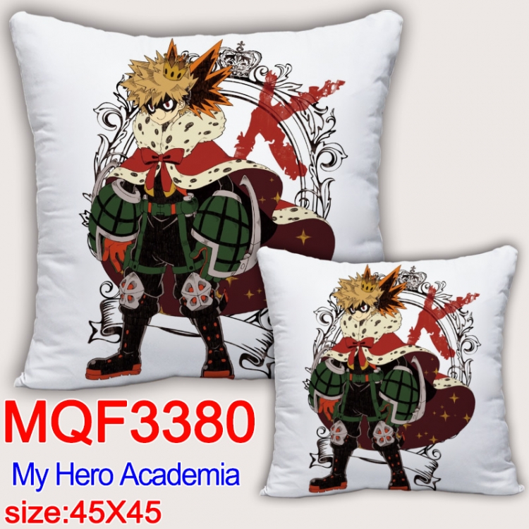 My Hero Academia Anime square full-color pillow cushion 45X45CM NO FILLING  MQF-3380