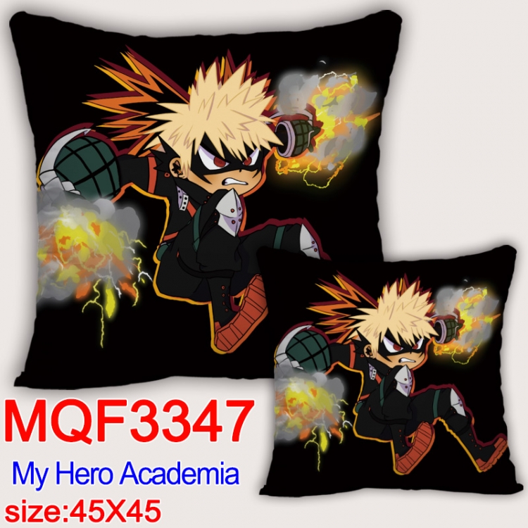 My Hero Academia Anime square full-color pillow cushion 45X45CM NO FILLING  MQF-3347