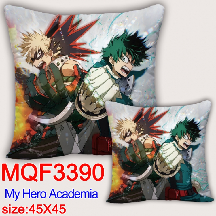 My Hero Academia Anime square full-color pillow cushion 45X45CM NO FILLING  MQF-3390