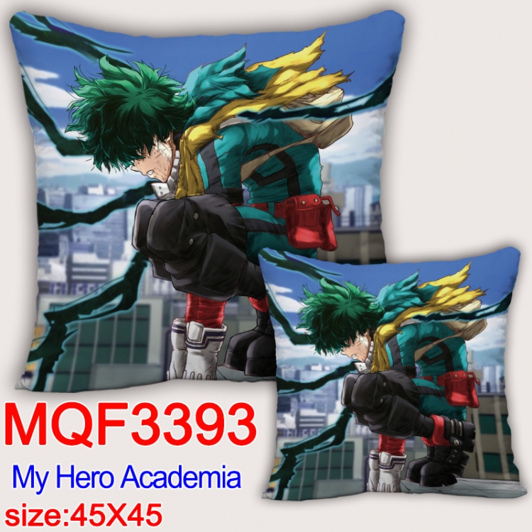 My Hero Academia Anime square full-color pillow cushion 45X45CM NO FILLING MQF-3393