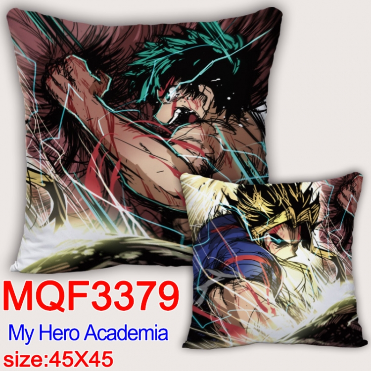 My Hero Academia Anime square full-color pillow cushion 45X45CM NO FILLING MQF-3379