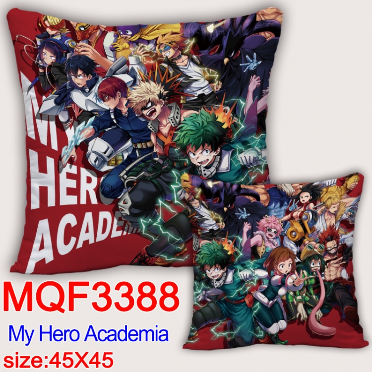 My Hero Academia Anime square full-color pillow cushion 45X45CM NO FILLING MQF-3388