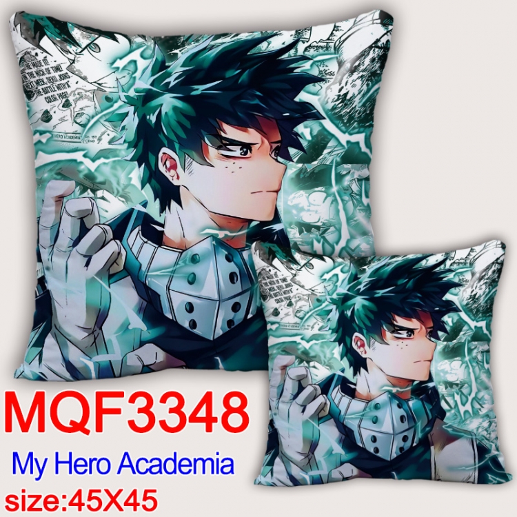 My Hero Academia Anime square full-color pillow cushion 45X45CM NO FILLING  MQF-3348