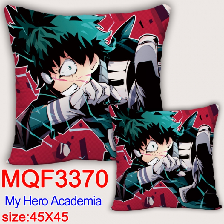 My Hero Academia Anime square full-color pillow cushion 45X45CM NO FILLING  MQF-3370