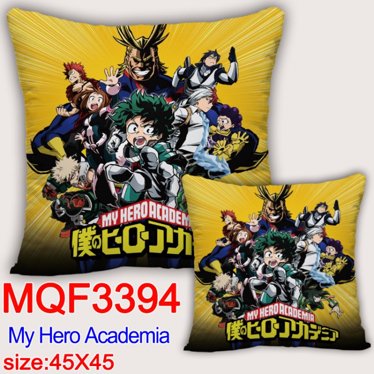 My Hero Academia Anime square full-color pillow cushion 45X45CM NO FILLING  MQF-3394