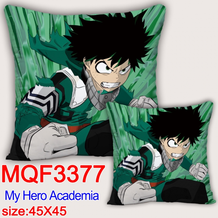 My Hero Academia Anime square full-color pillow cushion 45X45CM NO FILLING  MQF-3377