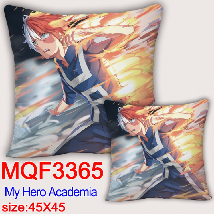 My Hero Academia Anime square full-color pillow cushion 45X45CM NO FILLING  MQF-3365