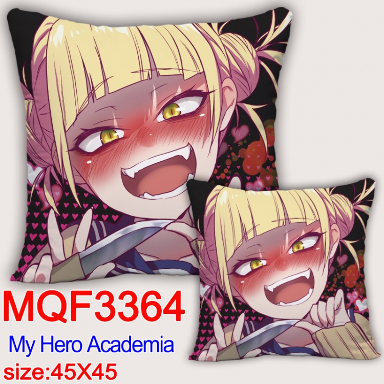 My Hero Academia Anime square full-color pillow cushion 45X45CM NO FILLING   MQF-3364