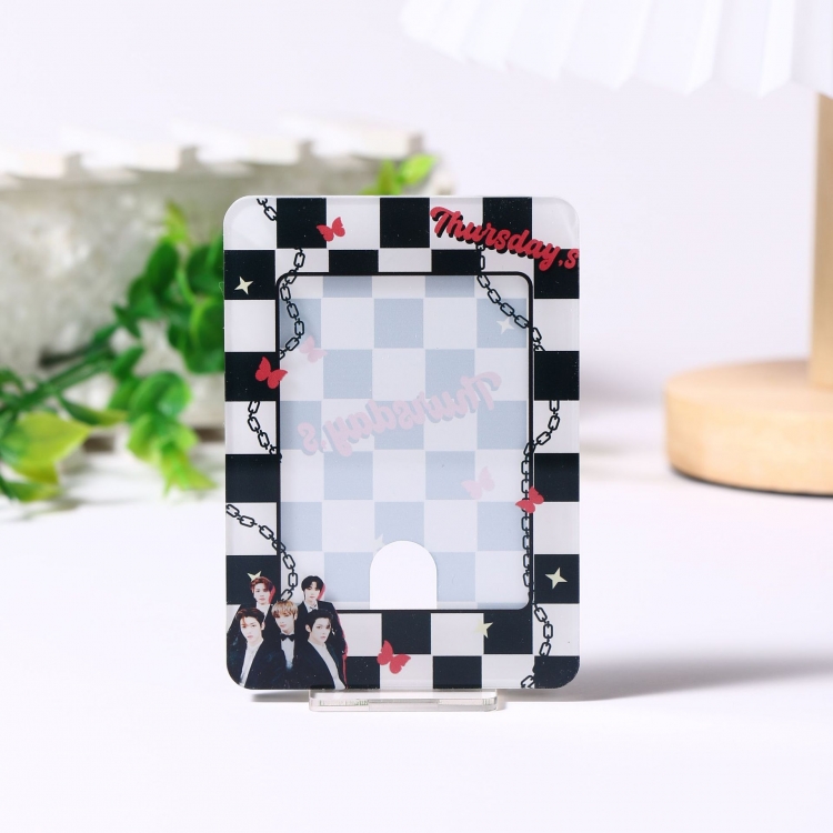 TT Star surrounding Acrylic card stand display stand card set 7.5X10.5CM price for 2 pcs