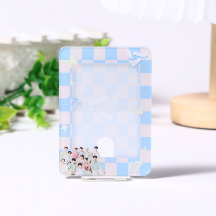seventeen Star surrounding Acrylic card stand display stand card set 7.5X10.5CM price for 2 pcs