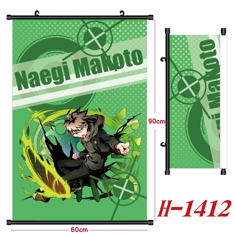 Dangan-Ronpa Anime Black Plastic Rod Canvas Painting 60X90CM H-1412