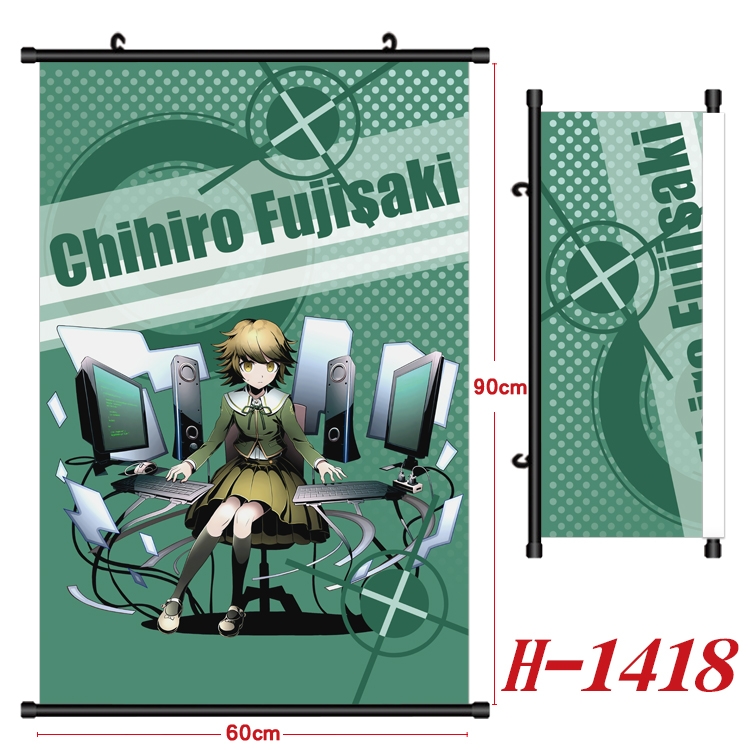 Dangan-Ronpa Anime Black Plastic Rod Canvas Painting 60X90CM H-1418