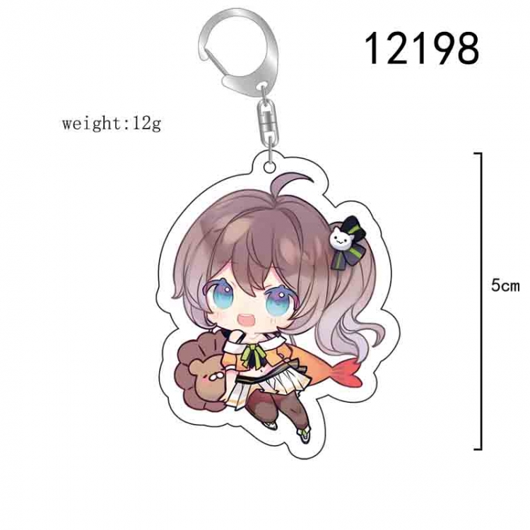 Virtual YouTuber Anime acrylic Key Chain  price for 5 pcs 12198