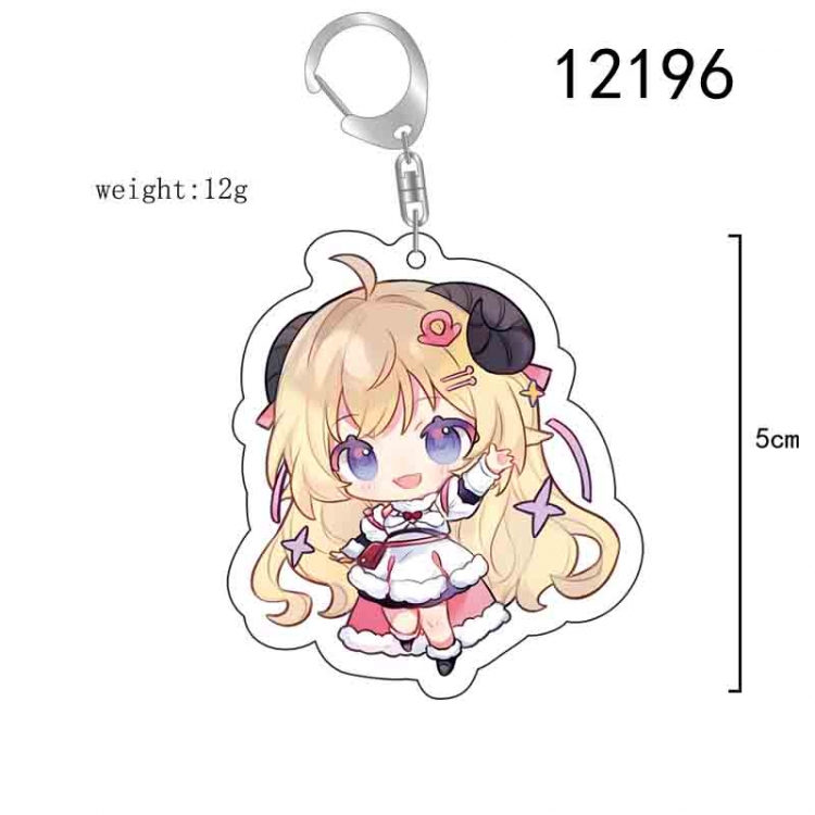 Virtual YouTuber Anime acrylic Key Chain  price for 5 pcs 12196