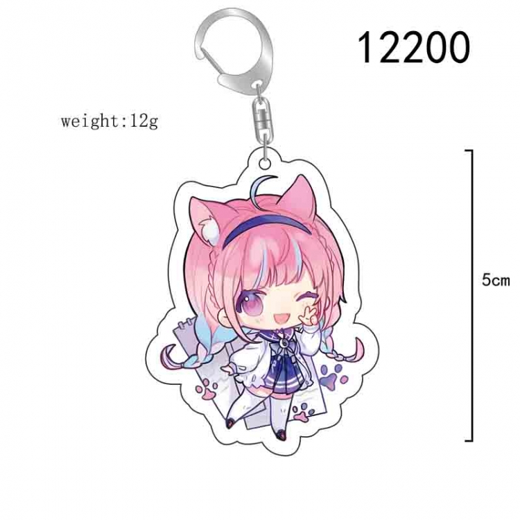 Virtual YouTuber Anime acrylic Key Chain  price for 5 pcs 12200