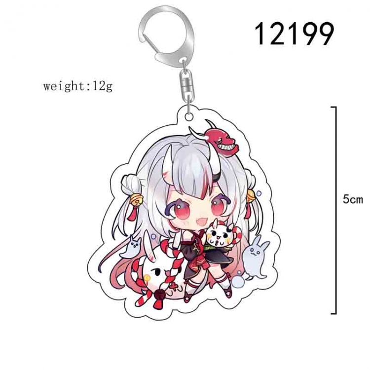 Virtual YouTuber Anime acrylic Key Chain  price for 5 pcs 12199