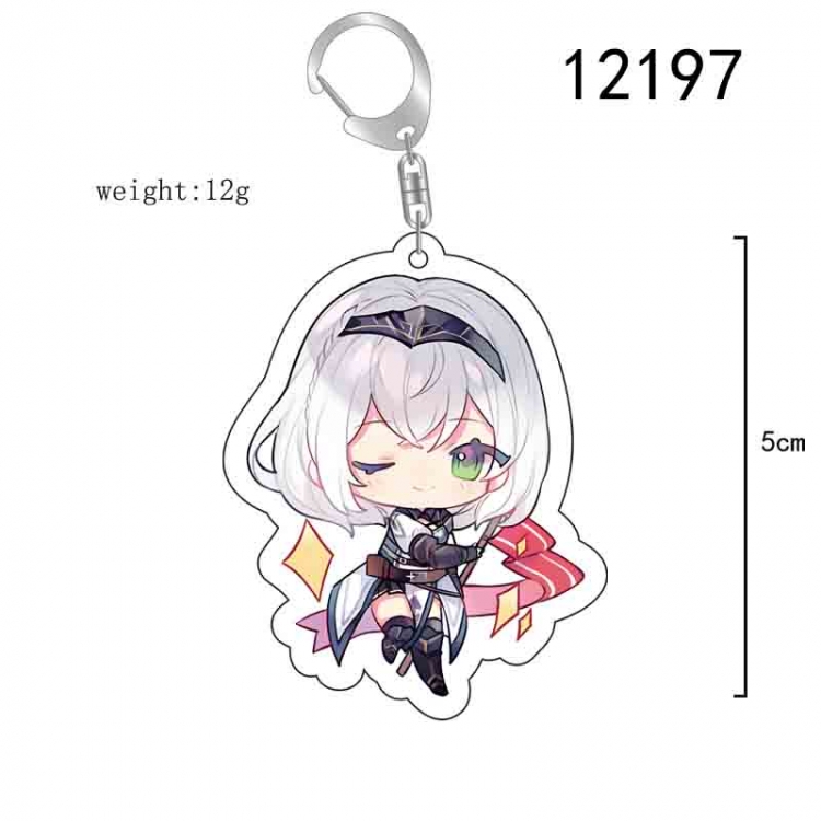 Virtual YouTuber Anime acrylic Key Chain  price for 5 pcs 12197