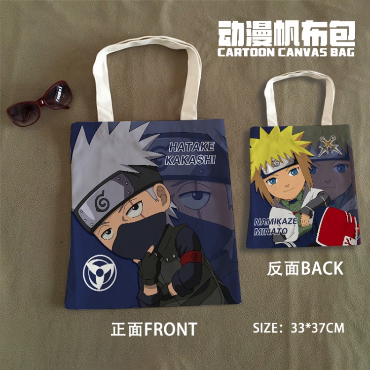 Naruto Anime Canvas Bag Shoulder Shopping Bag 33x37cm