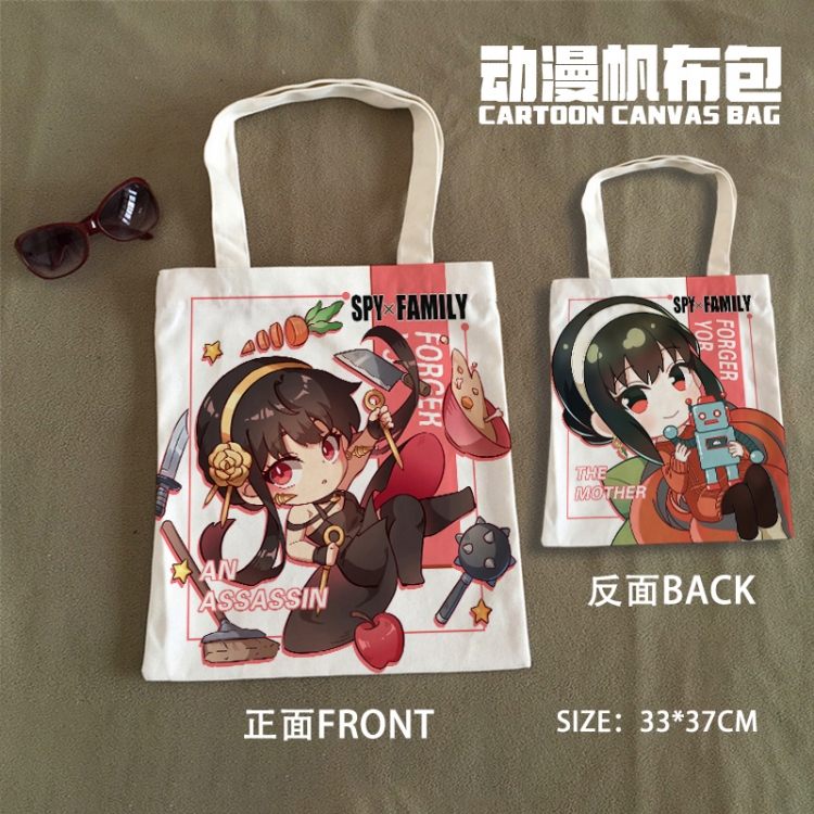 SPY×FAMILY  Anime Canvas Bag Shoulder Shopping Bag 33x37cm