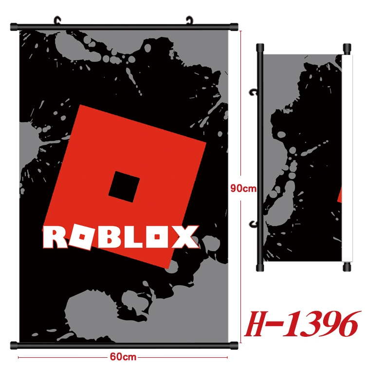 Robllox Anime Black Plastic Rod Canvas Painting 60X90CM H-1396