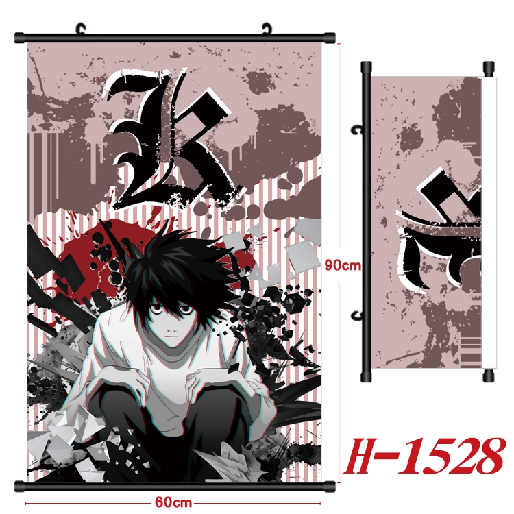 Death note Anime Black Plastic Rod Canvas Painting 60X90CM H-1528