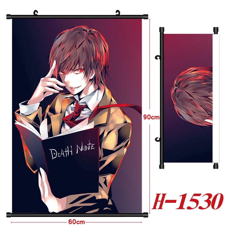Death note Anime Black Plastic Rod Canvas Painting 60X90CM H-1530