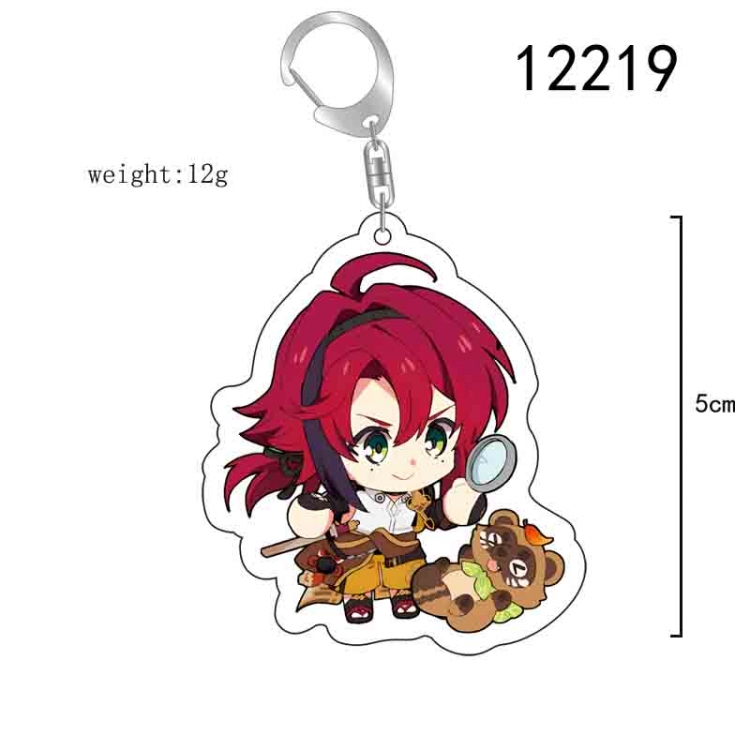 Genshin Impact Anime acrylic Key Chain  price for 5 pcs 12219