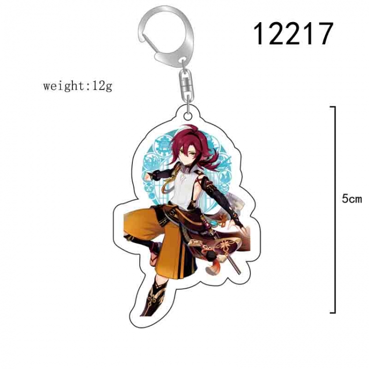 Genshin Impact Anime acrylic Key Chain  price for 5 pcs 12217