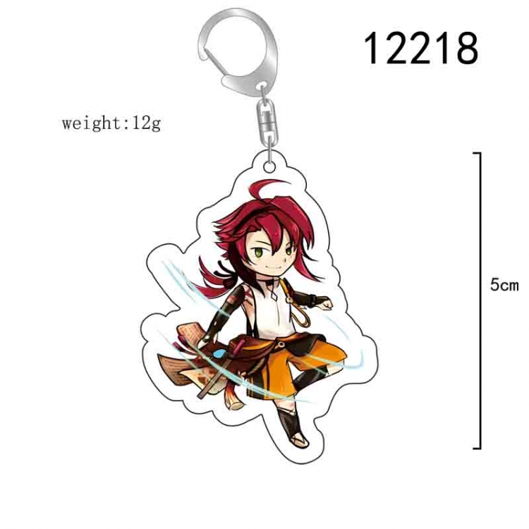 Genshin Impact Anime acrylic Key Chain  price for 5 pcs 12218